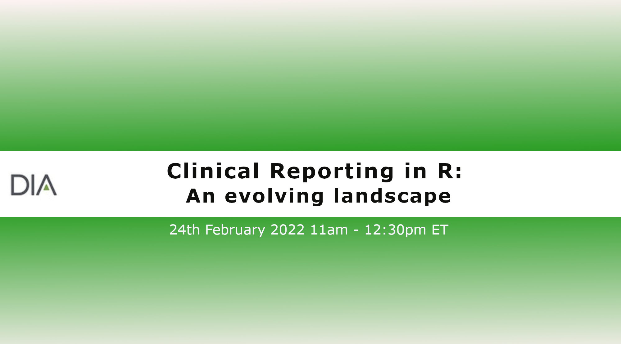 Webinar Clinical Reporting in R: An evolving landscape