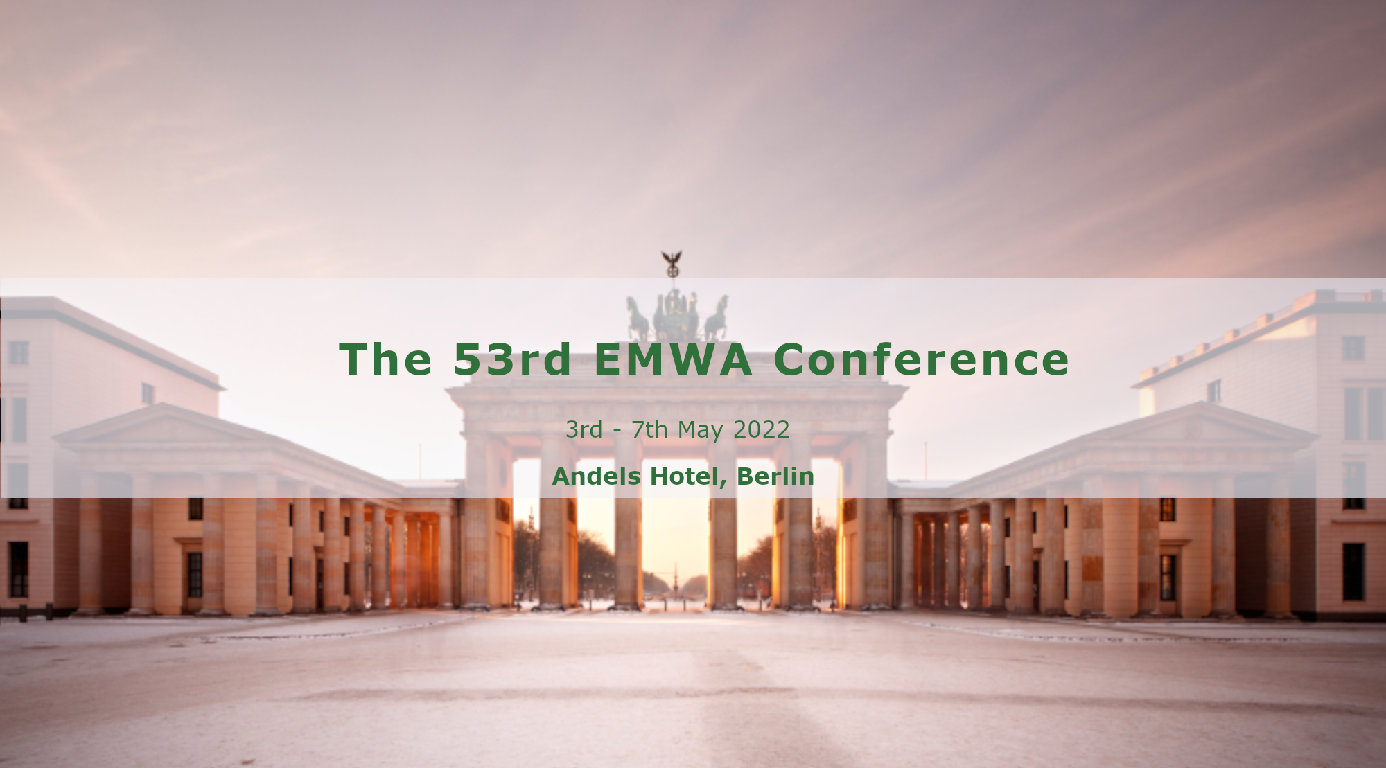 The 53rd EMWA Conference