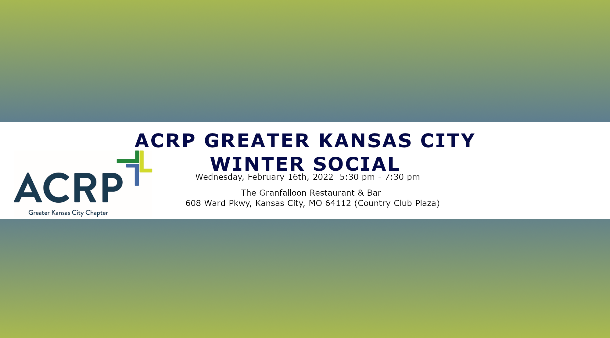 ACRP GREATER KANSAS CITY WINTER SOCIAL